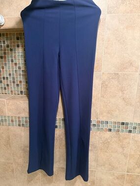 Women's Navy Wide-Leg Dress Pants